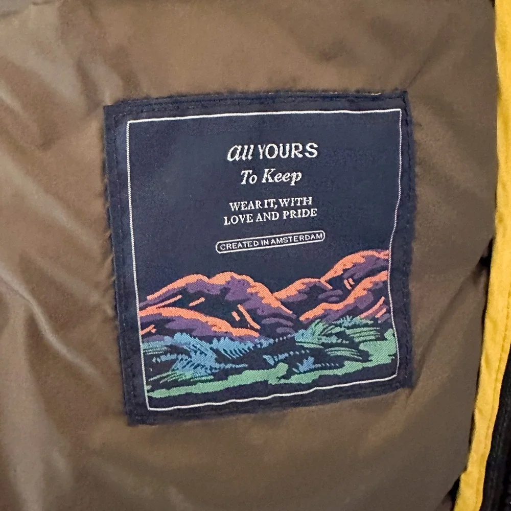 Scotch & Soda Mens Puffer Olive Green Repreve‎ Jacket Gorpcore Size M